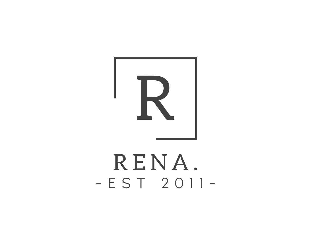 A logo of the letter r with an initial.